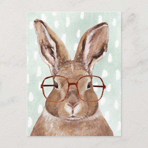 Four_Eyed Forester  Bunny Rabbit Postcard