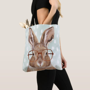 Four-Eyed Forester   Bunny Rabbit Tote Bag
