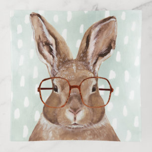 Four-Eyed Forester Bunny Rabbit Trinket Tray