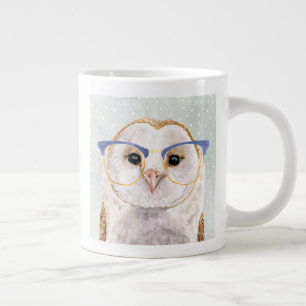 Four-Eyed Forester   Wise Owl Giant Coffee Mug