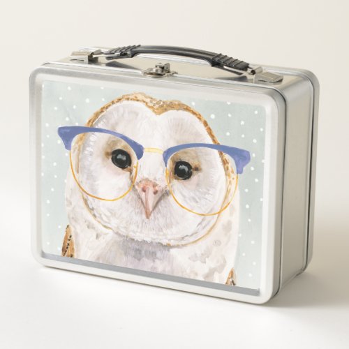 Four_Eyed Forester  Wise Owl Metal Lunch Box