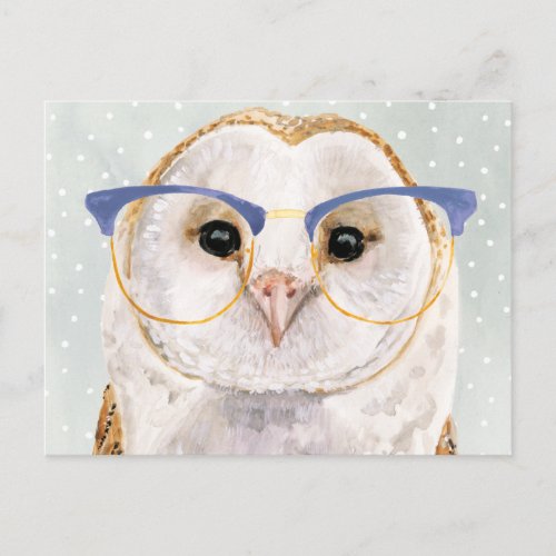 Four_Eyed Forester  Wise Owl Postcard