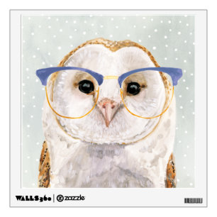 Four-Eyed Forester   Wise Owl Wall Decal