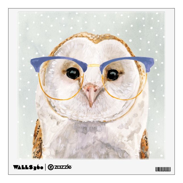 Four-Eyed Forester | Wise Owl Wall Decal (Front)