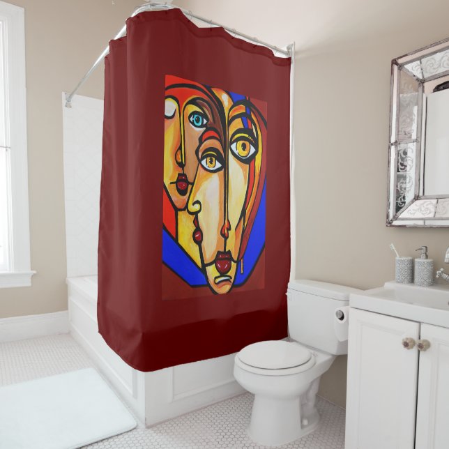 FOUR EYES SHOWER CURTAIN (In Situ)