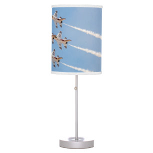 Four F-16 Thunderbirds fly in close formation Table Lamp