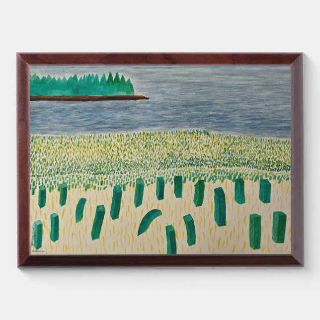 Four Fields of Calm Award Plaque (Horizontal)