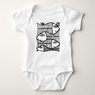 Four Fish Baby Bodysuit