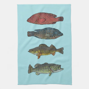 Four Fish Kitchen Towel