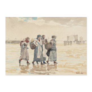 Four Fishwives on the Beach | Winslow Homer Cards