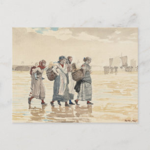 Four Fishwives on the Beach Winslow Homer Postcard