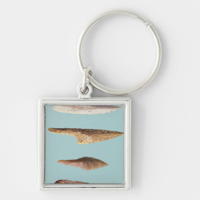 Four Flint Tools Keychain (Front)