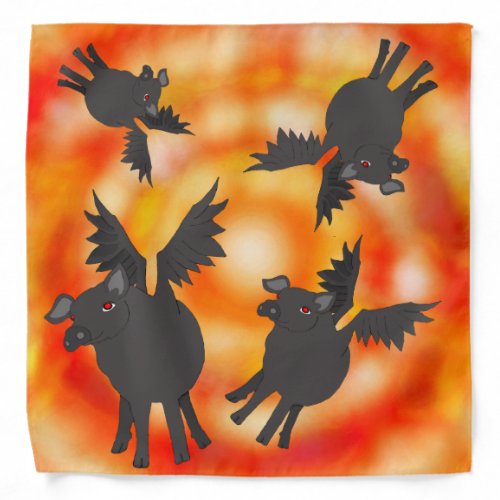 four flying pigs of the Apocalypse bandana