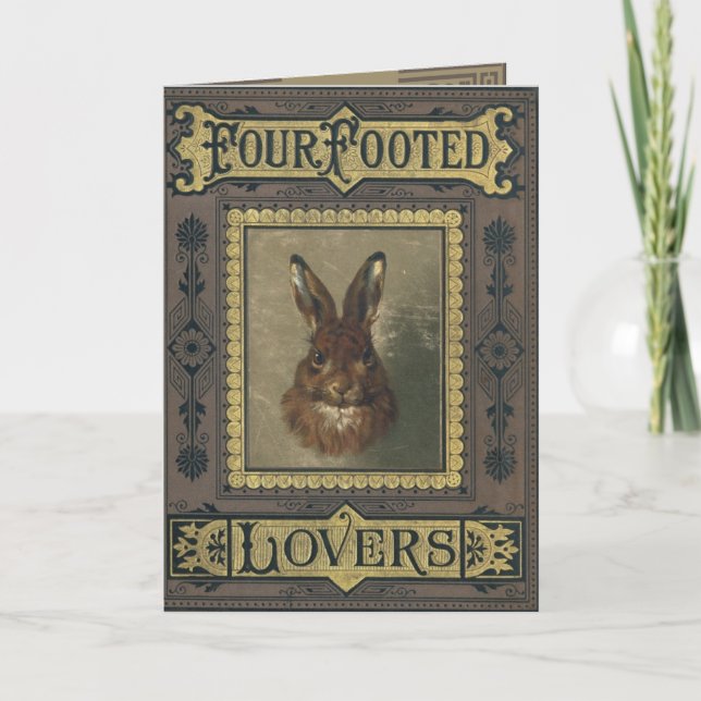 Four Footed Lovers Greeting Card (Front)