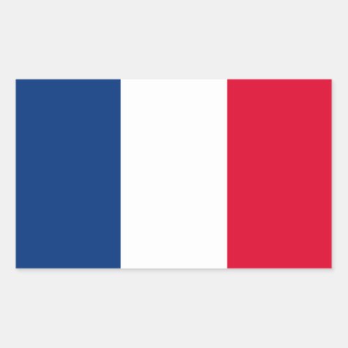 FOUR France National Flag Rectangular Sticker