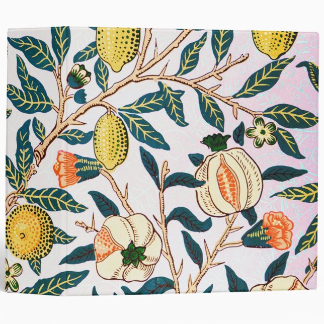 Four Fruit, William Morris 3 Ring Binder (Front/Spine)