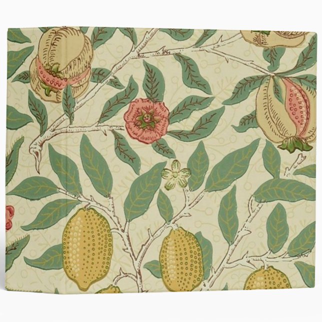 Four Fruit, William Morris 3 Ring Binder (Front/Spine)