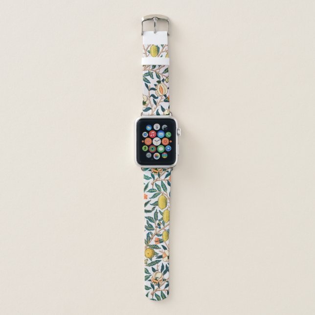 Four Fruit, William Morris Apple Watch Band (Front)