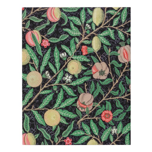 Four Fruit, William Morris Faux Canvas Print (Front)