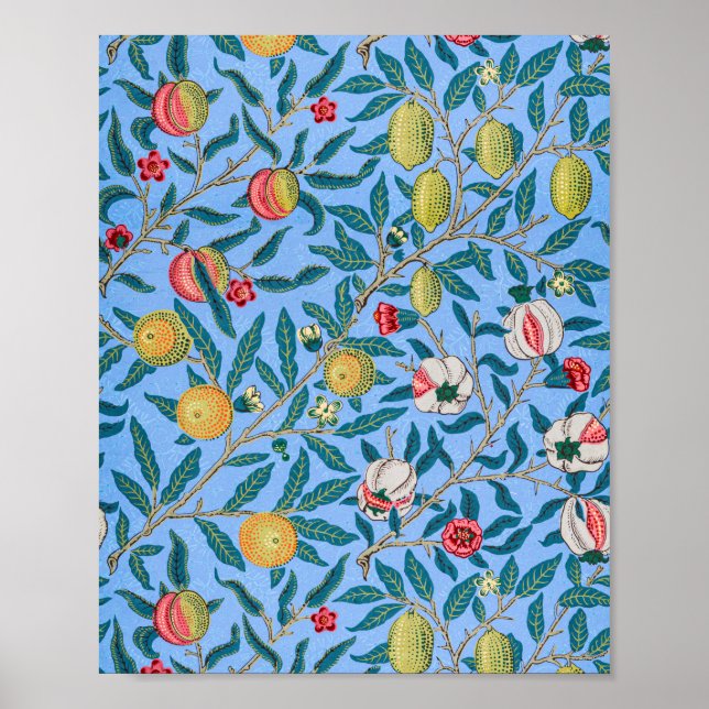 Four Fruit, William Morris Poster (Front)