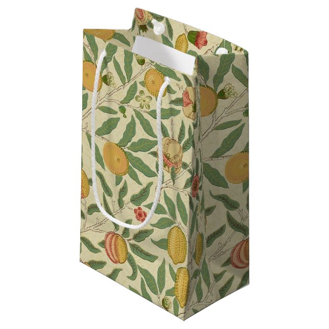 Four Fruit, William Morris Small Gift Bag (Front Angled)
