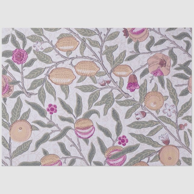 Four Fruit, William Morris Tissue Paper (Front)