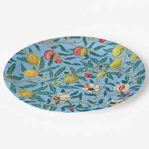 Four Fruits by William Morris Paper Plates