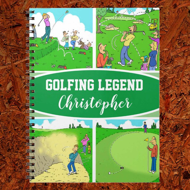 Four funny golf scenes notebook (Creator Uploaded)