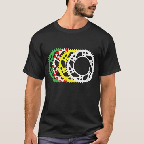 Four Gears Tour The France Cycling T_Shirt