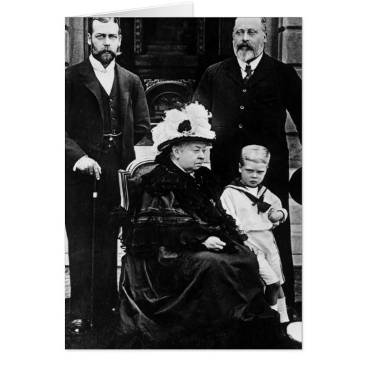 Four Generations of Victorian Royalty Cards (Front)
