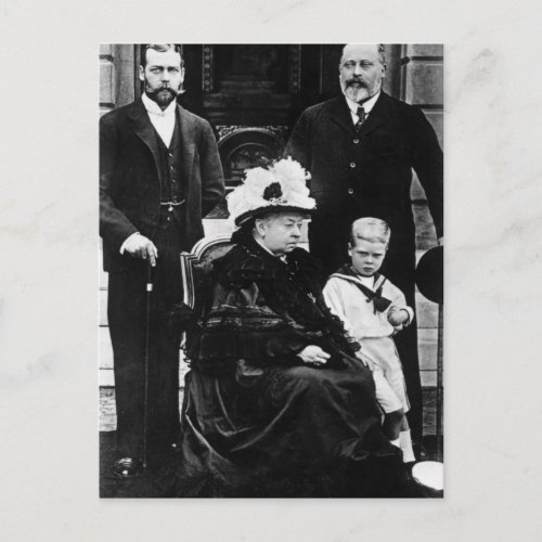 Four Generations of Victorian Royalty Postcard