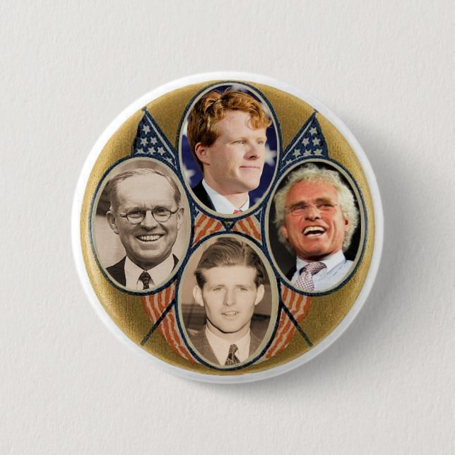 Four Generatrions of Joe Kennedys Pinback Button (Front)