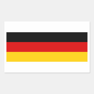 FOUR Germany Tricolor Rectangular Sticker