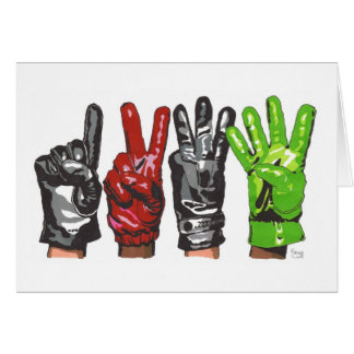 FOUR GLOVES CARDS