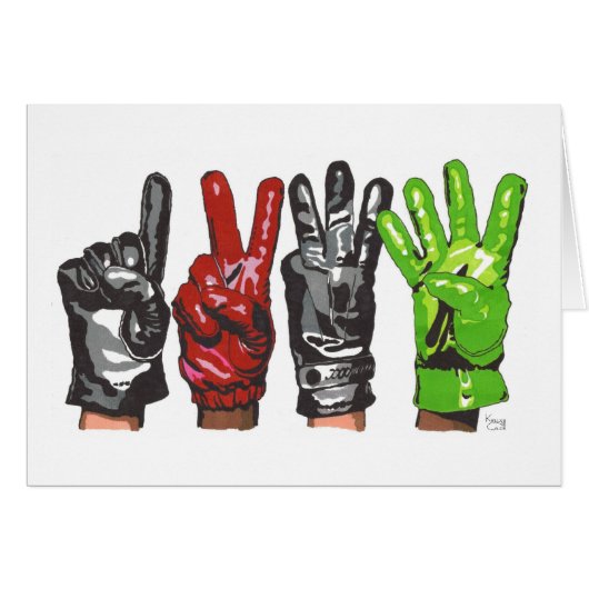 FOUR GLOVES CARDS (Front Horizontal)