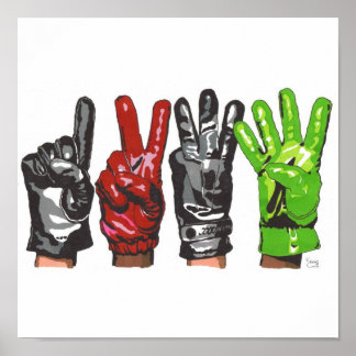 FOUR GLOVES POSTER