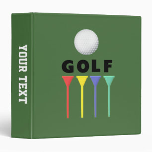 Four Golf Tees Binder
