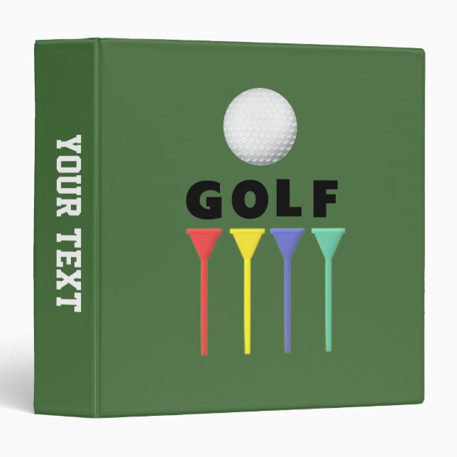 Four Golf Tees Binder (Front/Spine)