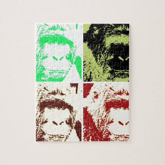 Four Gorillas Jigsaw Puzzle (Vertical)