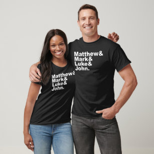 Four Gospels - Matthew & Mark & Luke & John Bible T-Shirt