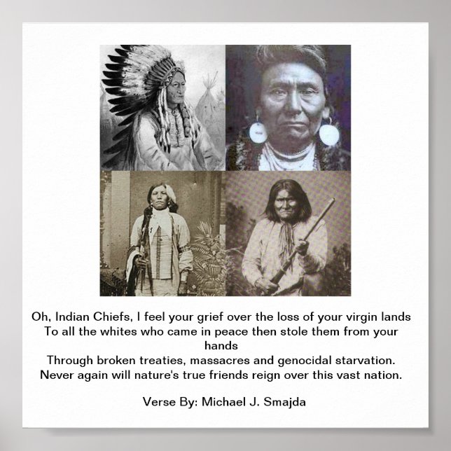 Four Great Chiefs w/Verse Poster (Front)