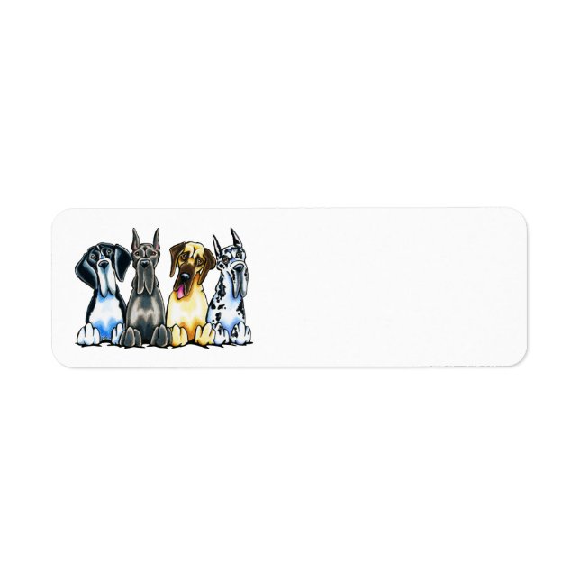 Four Great Danes Label (Front)