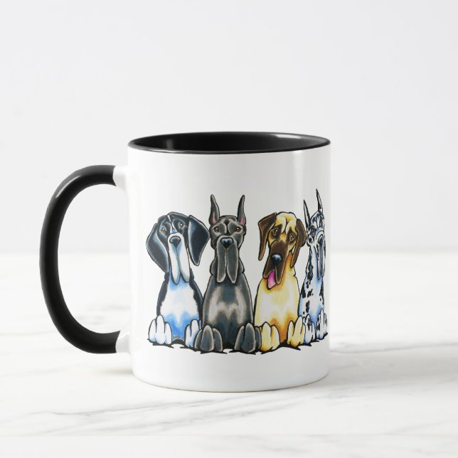Four Great Danes Mug (Left)