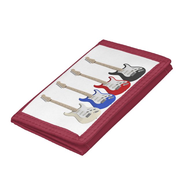 Four guitar on tri-fold wallet. tri-fold wallet (Bottom)