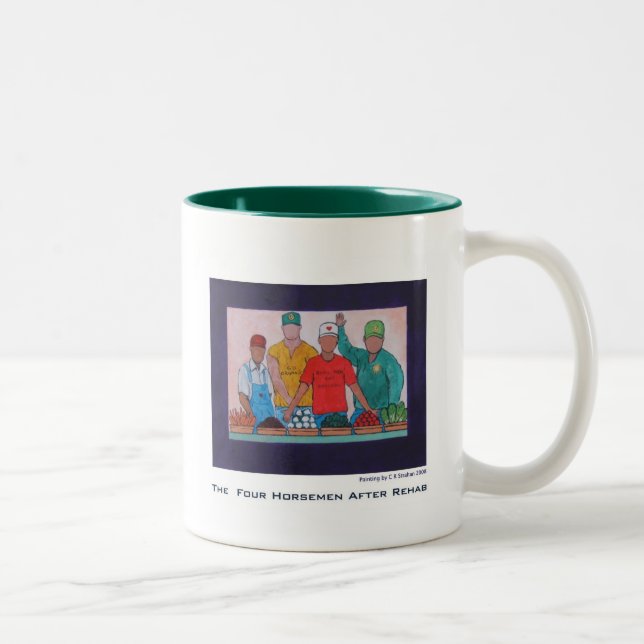 Four Horsemen After Rehab Two-Tone Coffee Mug (Right)