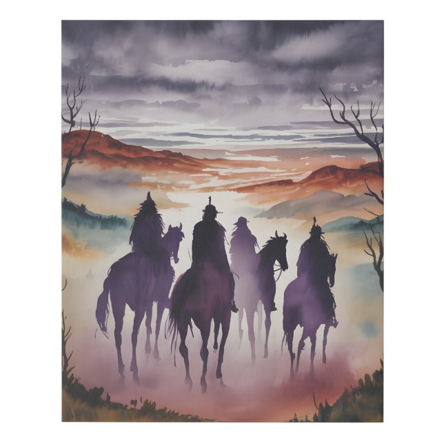 Four Horsemen Faux Canvas Print (Front)
