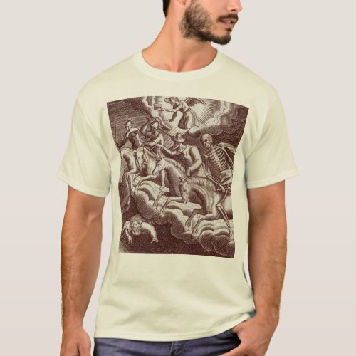 Four Horsemen of the Apocalpyse Old Bible Print T_Shirt