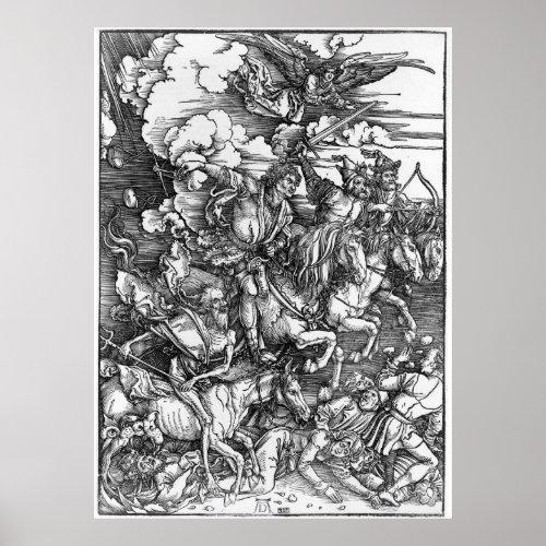 Four Horsemen of the Apocalypse _ Albrecht Durer _ Poster