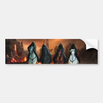 Four Horsemen Of The Apocalypse Bumper Sticker by customvendetta at Zazzle