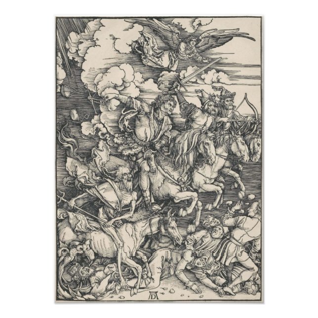 Four Horsemen of the Apocalypse by Durer Photo Print (Front)
